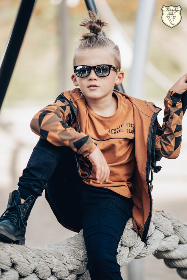 Boys orange online hoodie