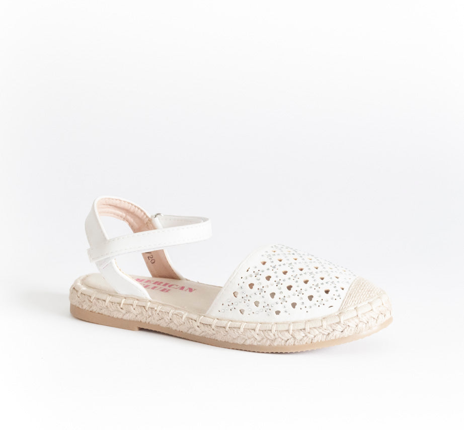 Girls best sale white espadrilles