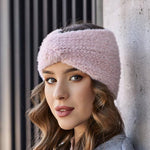 Women's Dusty Pink Wide Ear Warmer Headband | 44/607