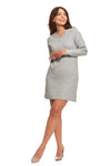 Women's Gray Sweater Tunic Dress |  MDW5000-002