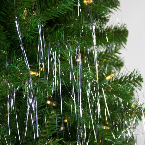 Retro Christmas Tree Decoration - Silver Angel Hair | 549373