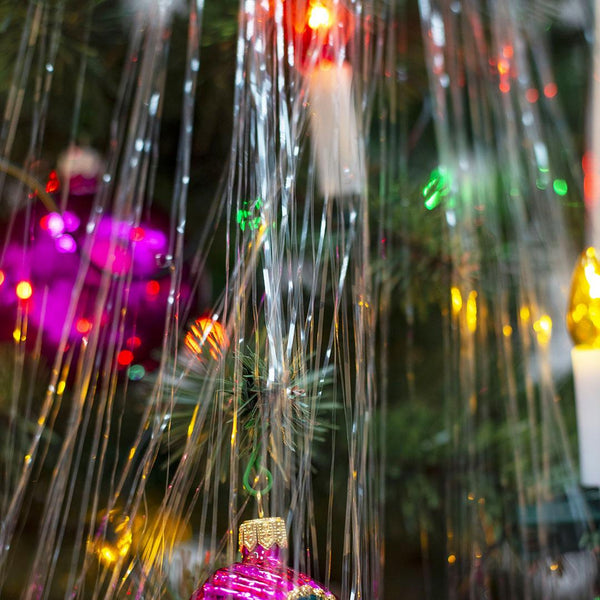 Retro Christmas Tree Decoration - Pearl Angel Hair