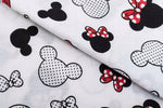 100% Cotton White Pillowcase with Minnie Pattern - Poszewka na Poduszkę Jasiek | BL-09