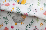 100% Cotton White Pillowcase with Cute Animals Pattern - Poszewka na Poduszkę Jasiek | BL-241