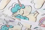 100% Cotton White Pillowcase with Unicorn Pattern - Poszewka na Poduszkę Jasiek | BL-17