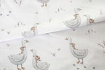 100% Cotton White Pillowcase with Geese Pattern - Poszewka na Poduszkę Jasiek | BL-200