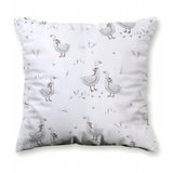 100% Cotton White Pillowcase with Geese Pattern - Poszewka na Poduszkę Jasiek | BL-200