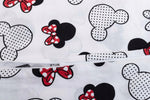 100% Cotton White Pillowcase with Minnie Pattern - Poszewka na Poduszkę Jasiek | BL-09