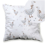 100% Cotton White Pillowcase with Geese Pattern - Poszewka na Poduszkę Jasiek | BL-200