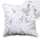 100% Cotton White Pillowcase with Geese Pattern - Poszewka na Poduszkę Jasiek | BL-200