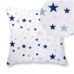 100% Cotton White Pillowcase with Multicolor Stars Pattern - Poszewka na Poduszkę Jasiek | BL-22