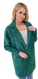 Classic Dark Green Alpaca Coat | 22ZH2245-BGR