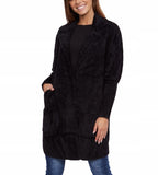 Classic Black Alpaca Coat | 22ZH2245-BL