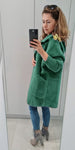 Classic Dark Green Alpaca Coat | 22ZH2245-BGR