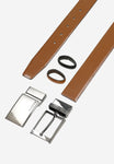 Wojas 2 in 1 Brown & Black Leather Double Sided Belt Gift Set  | 9590152