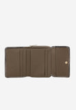 Wojas Beige Embossed Leather Zip Around Wallet | 9102134