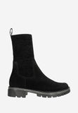 Wojas Black Insulated Leather Ankle Boots with Warm Sock | 5523081