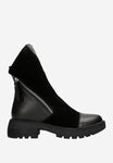 Wojas Black Combined Leather Ankle Boots | 5524671