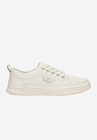 Wojas White Leather Sneakers | 4626559