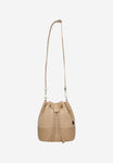 Wojas Beige Leather and Raffia Shoulder Bag | 8037884