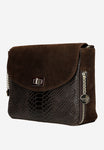 Wojas Dark Brown Leather Crossbody Bag | 8015772