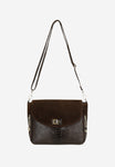 Wojas Dark Brown Leather Crossbody Bag | 8015772