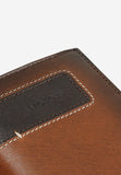 Wojas Brown Leather Wallet with Black Stripe | 9108292