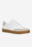 Wojas White and Gray Leather Sneakers | 4630779