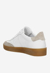 Wojas White and Gray Leather Sneakers | 4630779