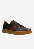 Wojas Brown Leather Sneakers with Decorative Applications | 1022852