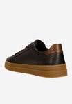 Wojas Brown Leather Sneakers with Decorative Applications | 1022852