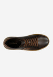 Wojas Brown Leather Sneakers with Decorative Applications | 1022852