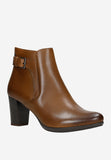 Wojas Brown Insulated Leather Ankle Boots with Strap | 5529153