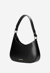 Wojas Black Asymmetric Leather Crossbody Bag | 8041151