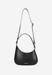 Wojas Black Asymmetric Leather Crossbody Bag | 8041151