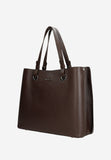 Wojas Dark Brown Leather Large Tote Bag | 8042752