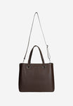 Wojas Dark Brown Leather Large Tote Bag | 8042752