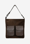 Wojas Dark Brown Leather Messenger Bag | 981973