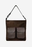 Wojas Dark Brown Leather Messenger Bag | 981973