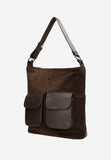 Wojas Dark Brown Leather Messenger Bag | 981973