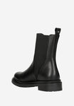 Wojas Black Leather Ankle Boots with Zipper | 5527751