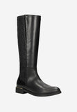 Wojas Black Insulated Leather Knee High Boots | 7106181