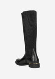 Wojas Black Insulated Leather Knee High Boots | 7106181