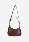 Wojas Burgundy Asymmetric Leather Crossbody Bag | 8041155