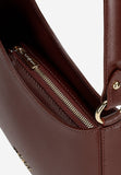 Wojas Burgundy Asymmetric Leather Crossbody Bag | 8041155