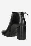 Wojas Black Leather Ankle Boots with Decorative Fringes | 5508851