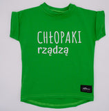 Boys' Green Graphic T-shirt - Chłopaki Rządzą | FUN-03