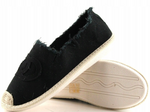 Women's Black CC Espadrilles Slip-On Flats | 5RQ43