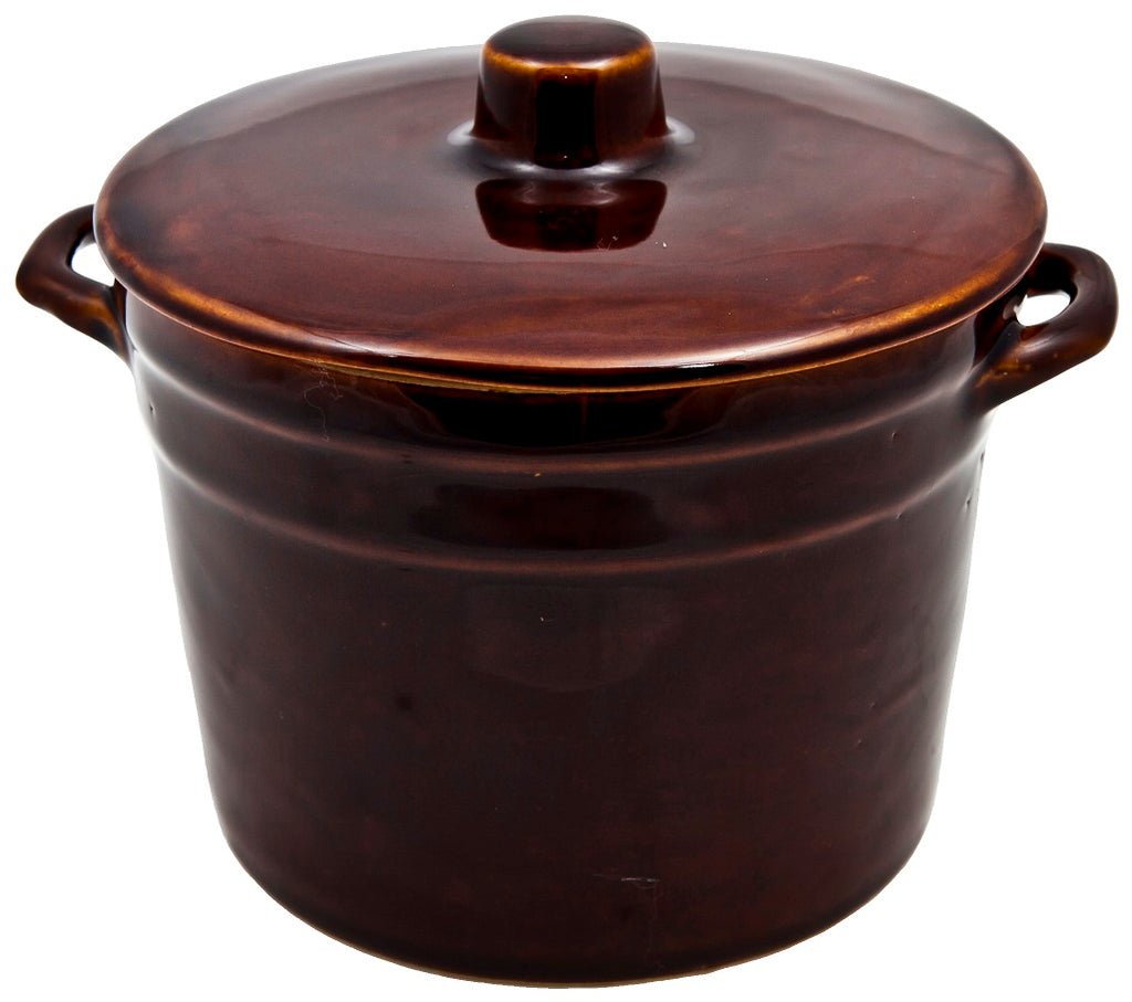 5.5 Liters Stoneware Pickling Crock Pot with Lid - Garnek Hermetyczny |  1017-5.5l