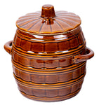 3.2 Liters Stoneware Pickling Crock Pot with Lid - Ogórki | KR-3.2